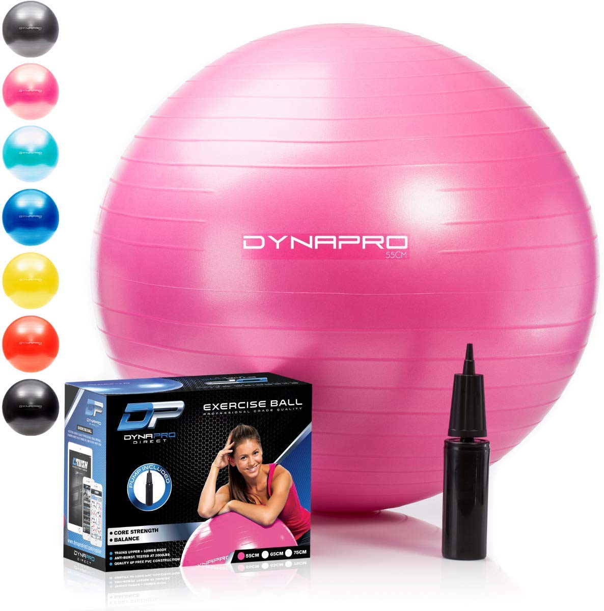 Tone Fitness HHE-TN055 Anti-Burst Ball (Pink), Exercise Balls & Accessories  -  Canada